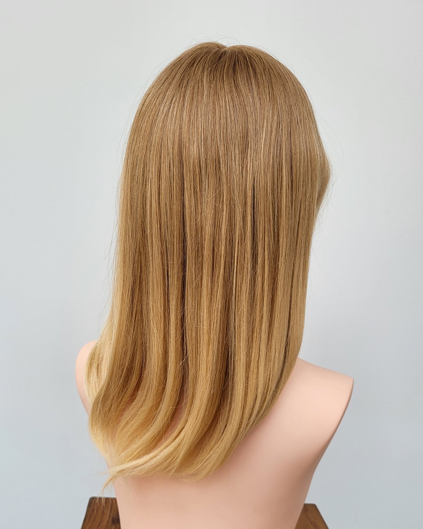 European hairpiece long 16" light-blonde