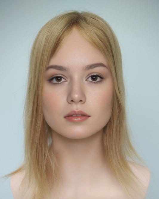 European hairpiece long 14" Light-blonde