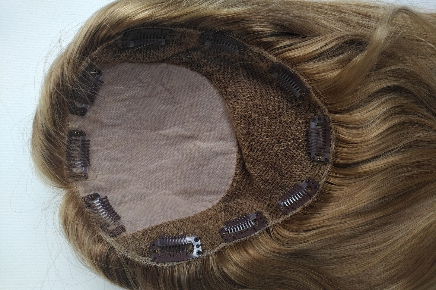 European hairpiece mid-length 10" light-brown