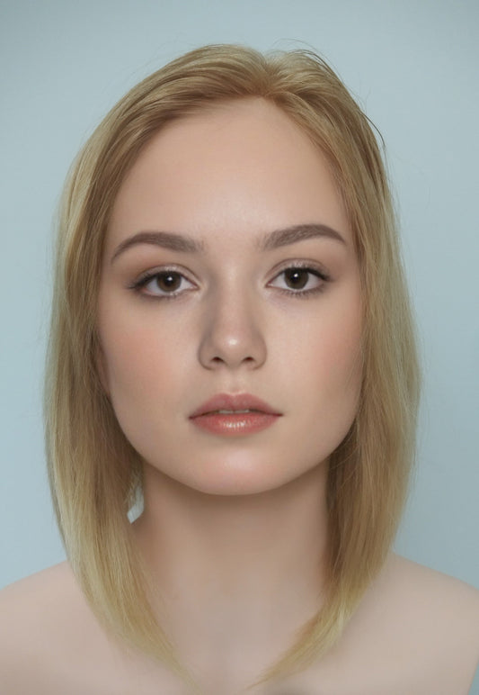 European hairpiece long 14" Light-blonde