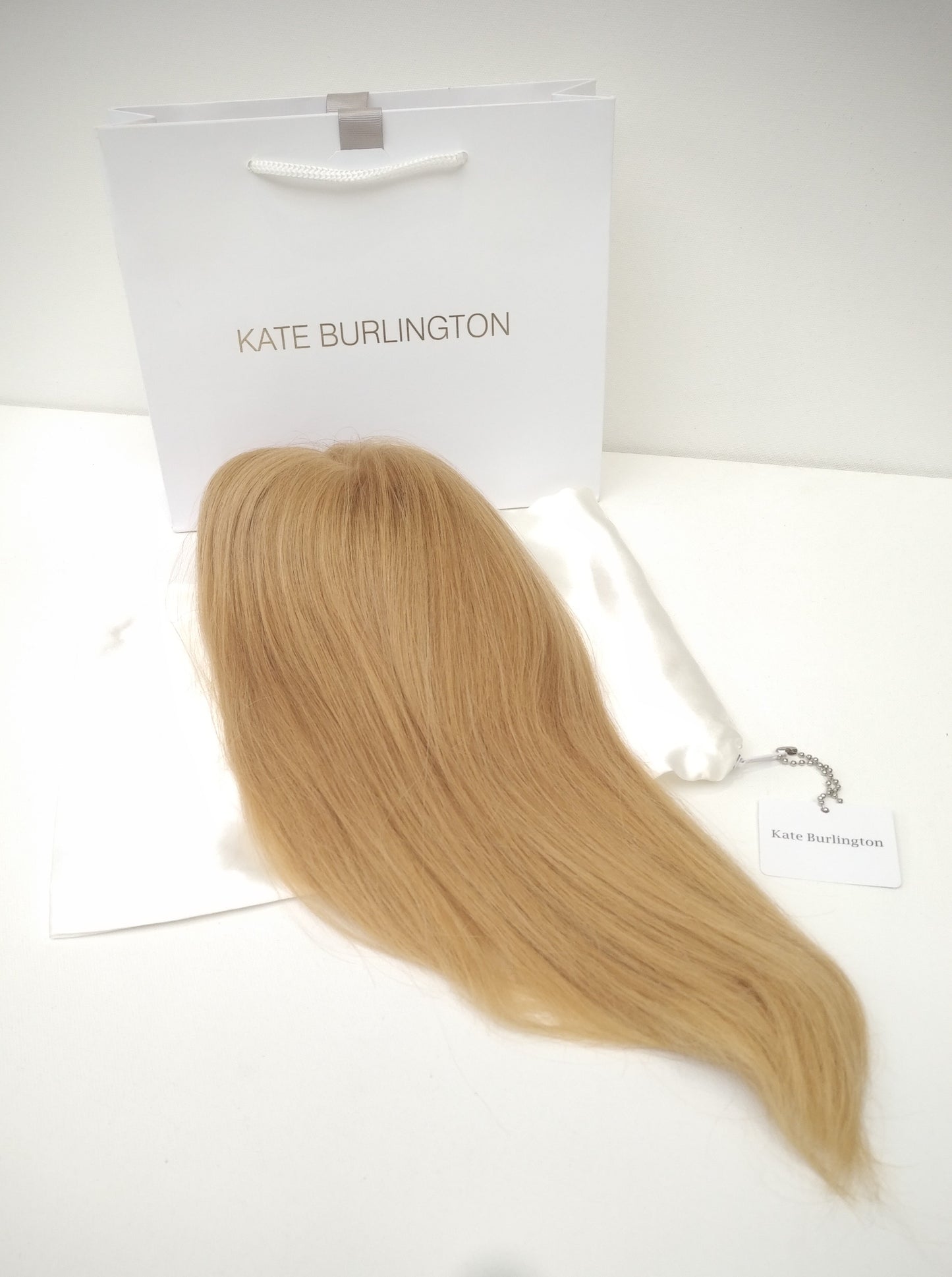 European hairpiece long 14" Light-blonde