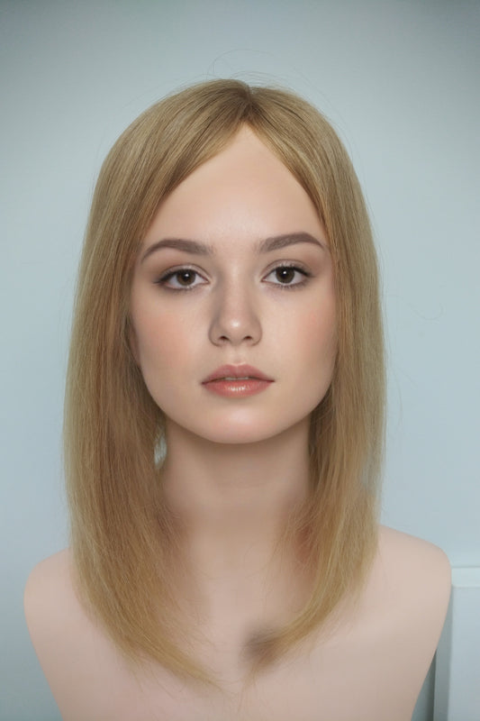European hairpiece long 16" light-blonde