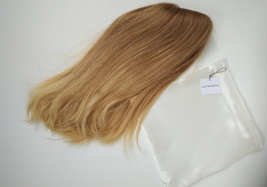 European hairpiece long 16" light-blonde